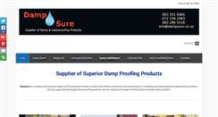 Desktop Screenshot of dampsure.co.za